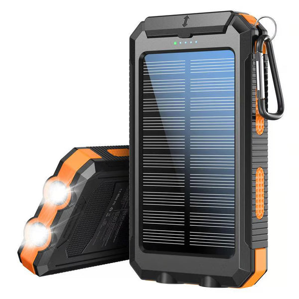 Solar Power Bank Built-in Cables Waterproof/Shockproof